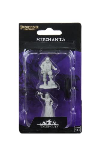 Pathfinder Battles Deep Cuts Unpainted Miniatures: Serving Girl/Merchant