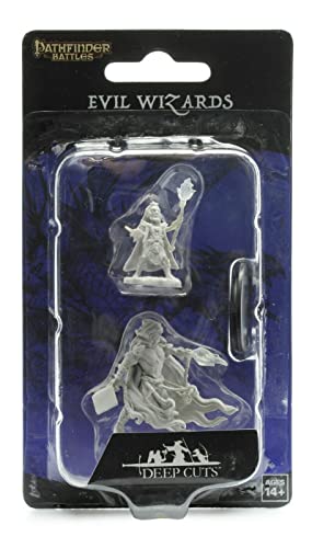 Pathfinder Battles Deep Cuts Unpainted Miniatures: Evil Wizards