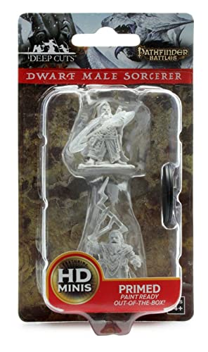 Pathfinder Battles Deep Cuts Unpainted Miniatures: Dwarf Male Sorcerer