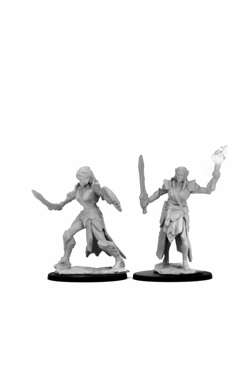 Pathfinder Battles Deep Cuts Unpainted Miniatures: Elf Female Fighter