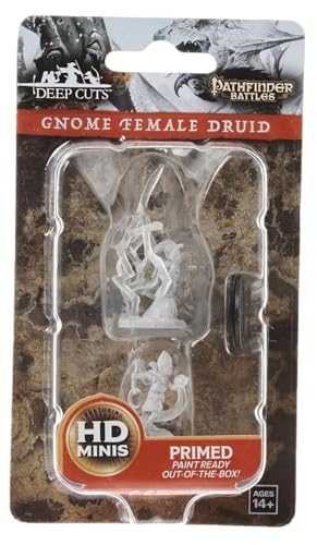 Pathfinder Battles Deep Cuts Unpainted Miniatures: Gnome Female Druid