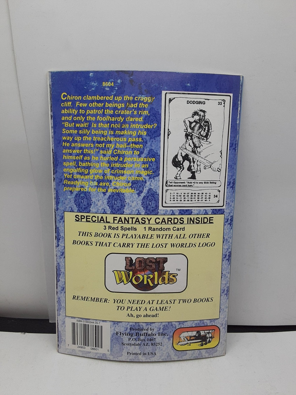 Tunnels & Trolls - "Chiron" Magical Centaur - Lost Worlds Combat Picture Game