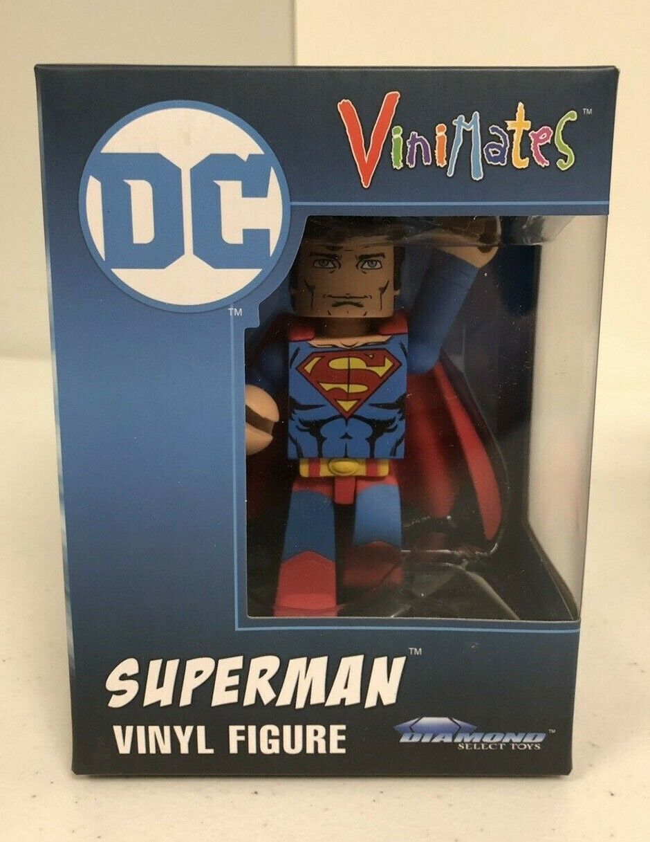 DC Wonder Woman + Superman Vinyl Figure (Diamond Select) Lot of 2 NIB