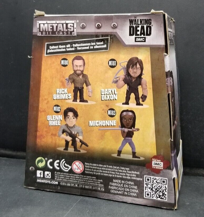 Michonne AMC The Walking Dead Metals Die Cast Figure NEW WORN BOX