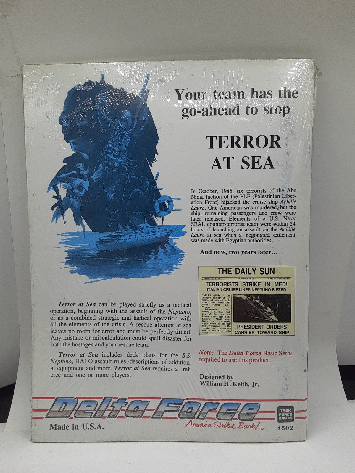 Task Force Games Delta Force American Strikes Back! Terror At Sea