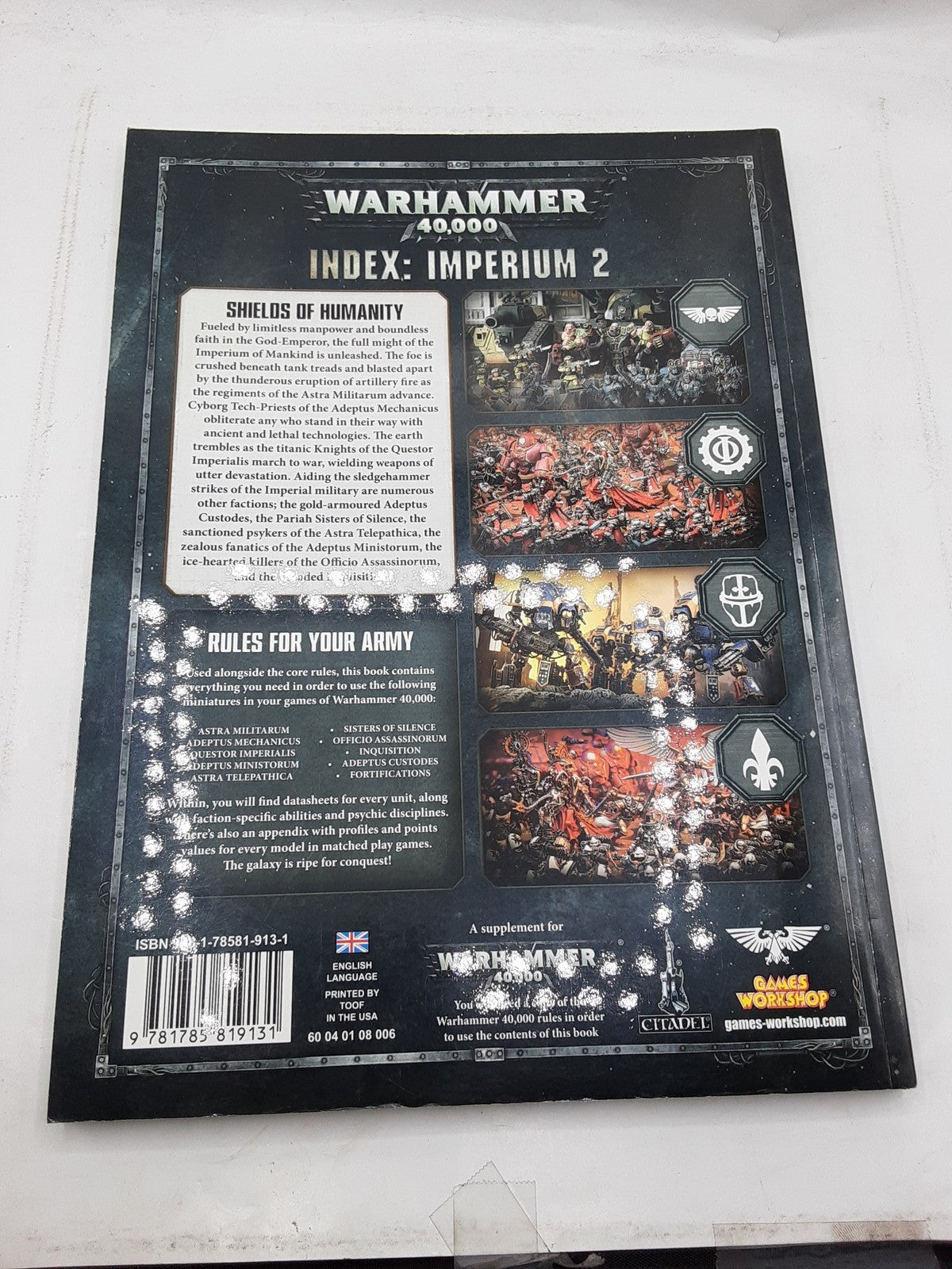 Games Workshop Warhammer 40,000 Index: Imperium 2
