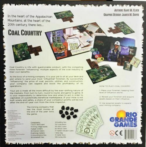 Coal Country Board Game Rio Grande NEW SEALED