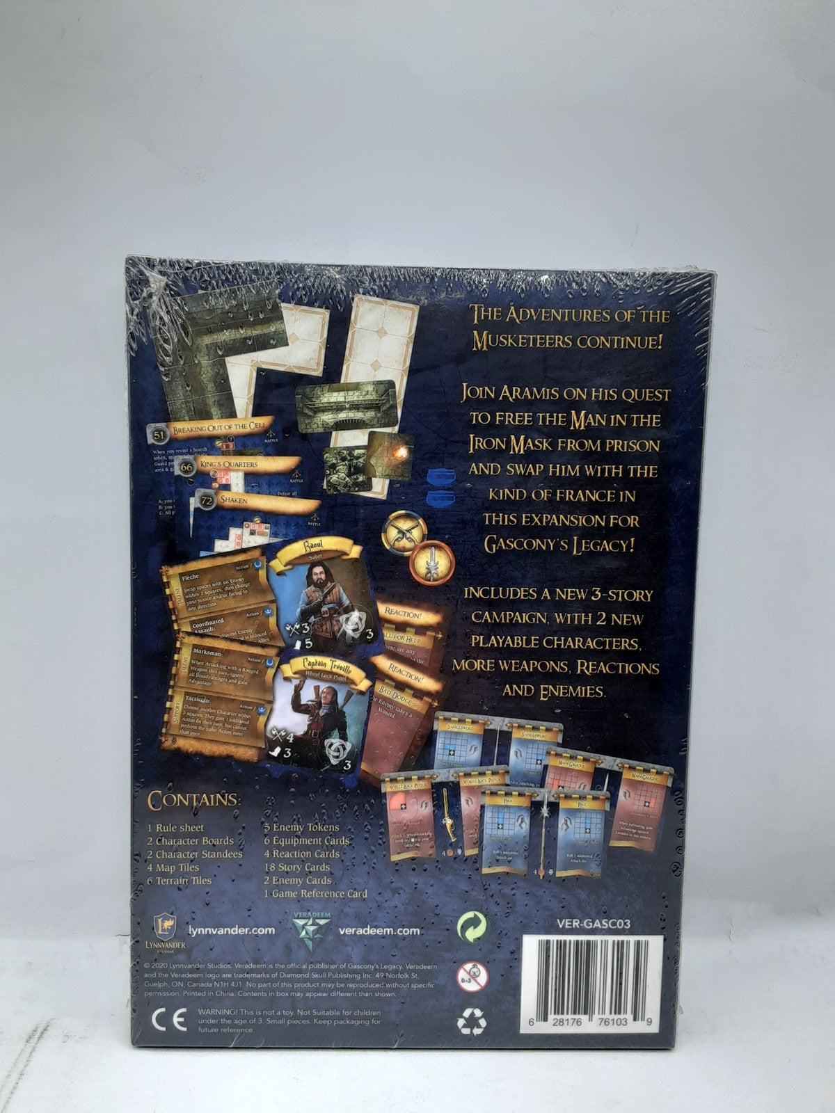 Lynnvander Studios Gascony's Legacy: The Man in the Iron Mask Board Game