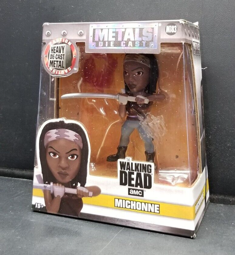 Michonne AMC The Walking Dead Metals Die Cast Figure NEW WORN BOX