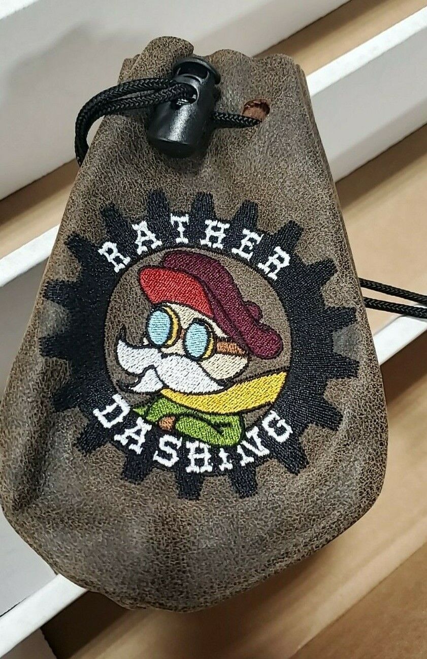 Rather Dashing Leather Dice Bag NEW