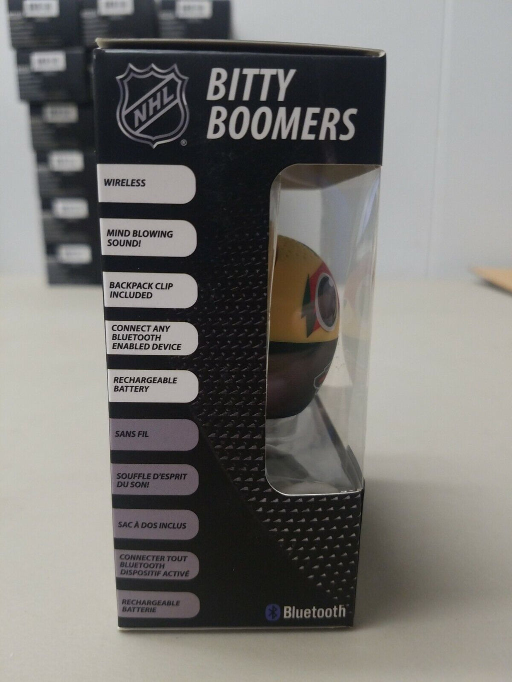 NHL Ultra Portable Tiny Bluetooth Speaker Minnesota Wild Bitty Boomer