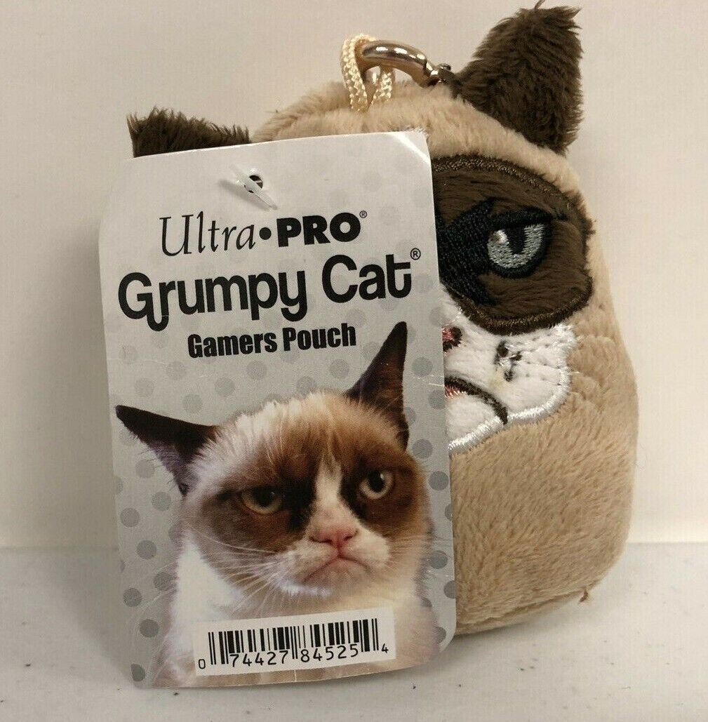Grumpy Cat Gamers Pouch w/ Carabiner Clip Plush (Ultra Pro) NWT
