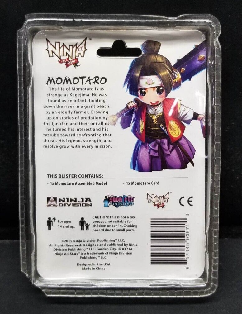 Momotaro Ninja All Stars Ninja Division Soda Pop Miniatures NEW DMG Packaging