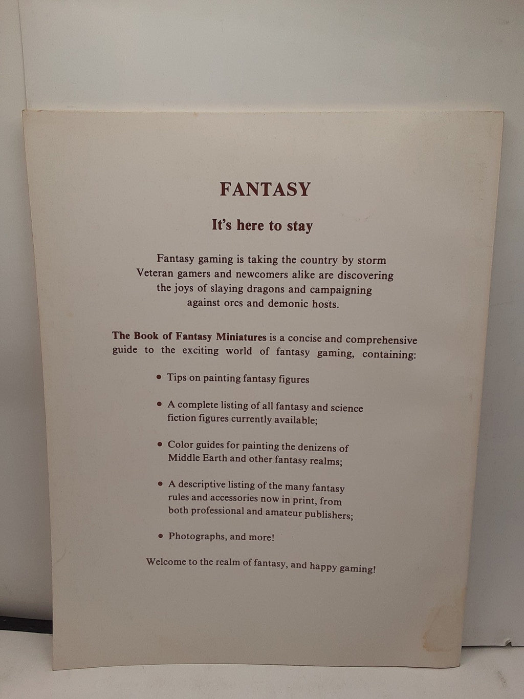 The Book Of Fantasy Miniatures Little Soldier Games