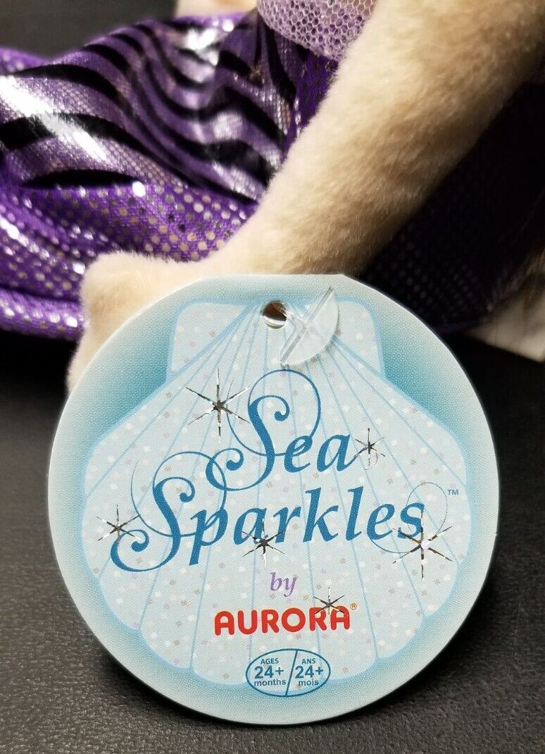 Aurora Sea Sparkles 18" Morgan Seahorse Mermaid NEW WITH TAGS