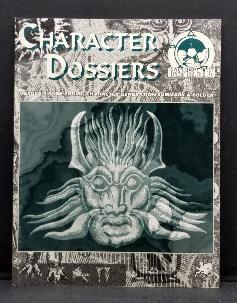 Character dossiers NEPHILIM Deluxe Character Generation summary & Folder NEW