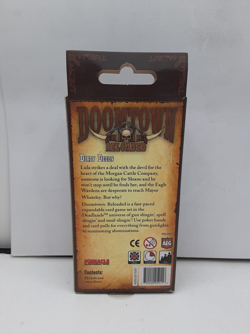 DoomTown Saddle Expansion Dirty Deeds Reloaded AEG