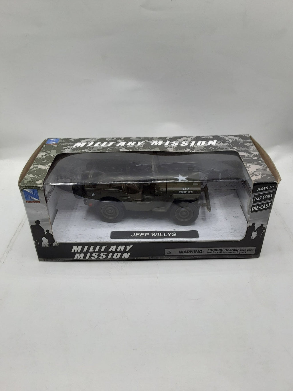 NewRay Die-Cast Military Mission Jeep Willys