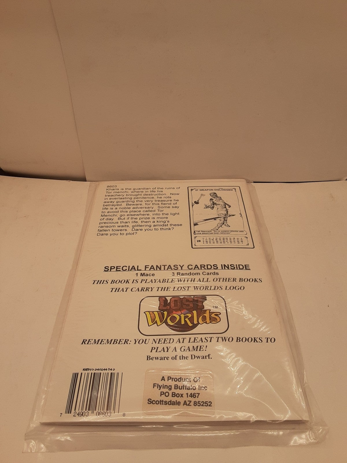 Tunnels & Trolls - "Kharis" the Royal Mummy - Lost Worlds Combat Picture Game