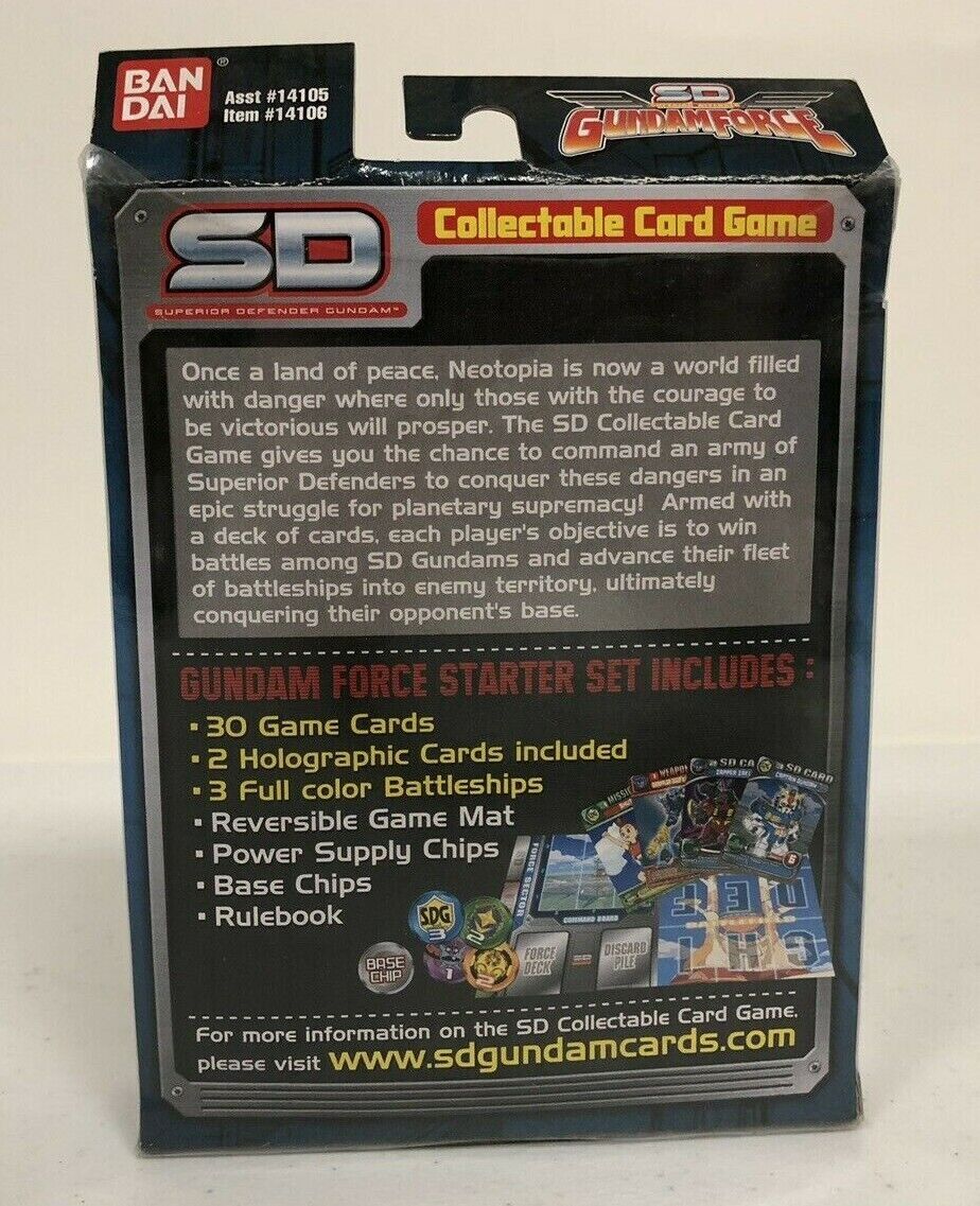 Gundam Force Starter Set 1 Superior Defender Collectable Card Game CCG NIB