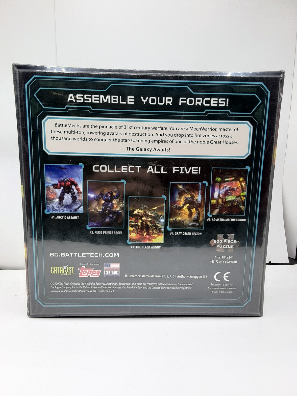 Battletech Ad Astra Mechwarrior 500 Piece Puzzle Catalyst Games