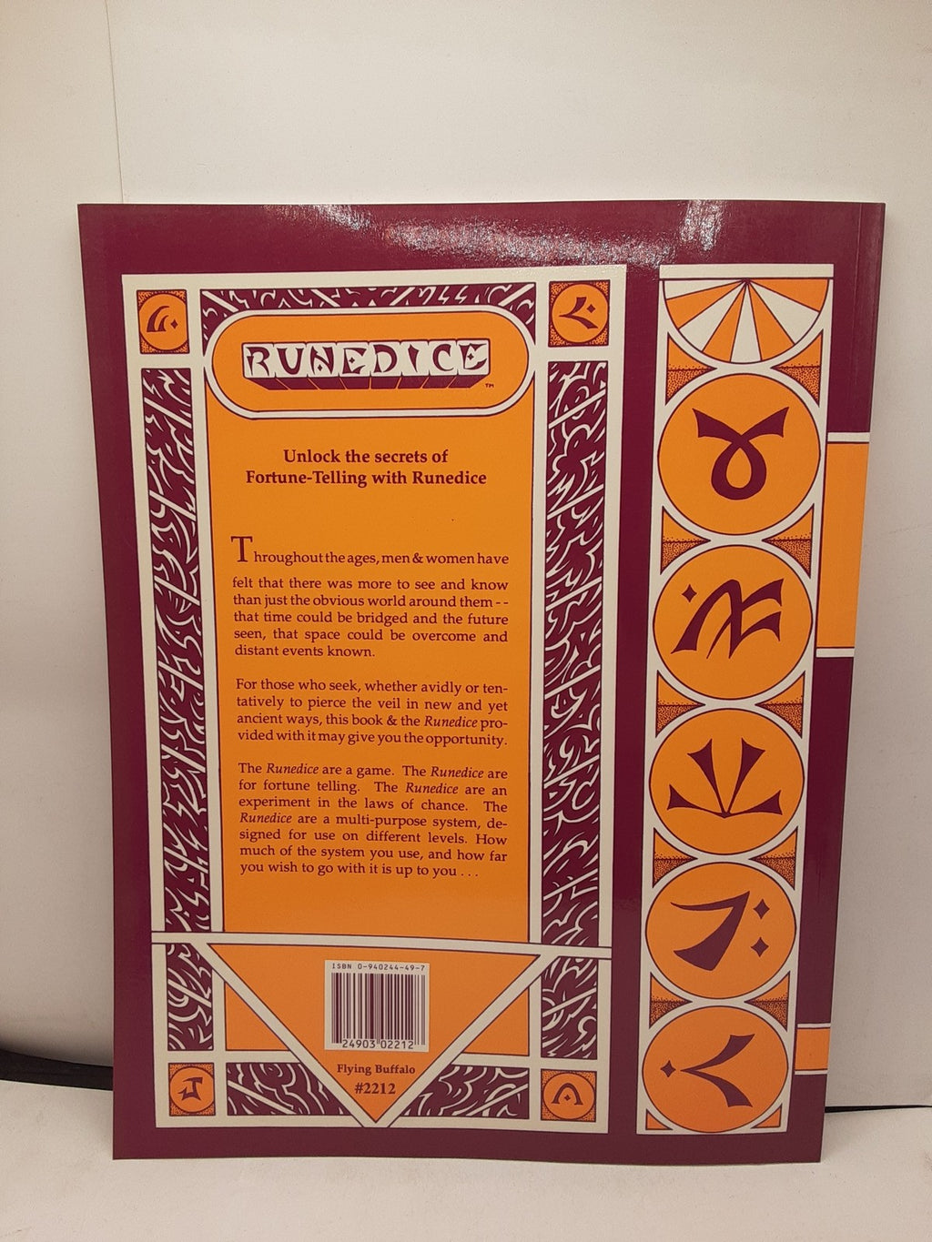 The Runedice Fortune Telling Book -Paper Back - Flying Buffalo