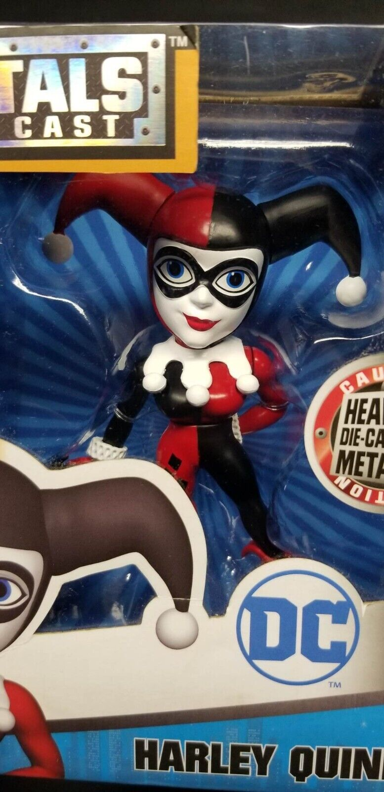 Harley Quinn Metals Die Cast DC M366 NEW IN WORN BOX
