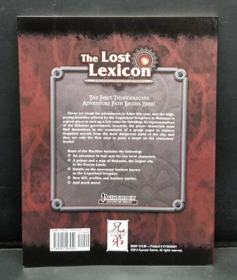 Thunderscape The World of Aden The Lost Lexicon Part 1 Pathfinder RPG