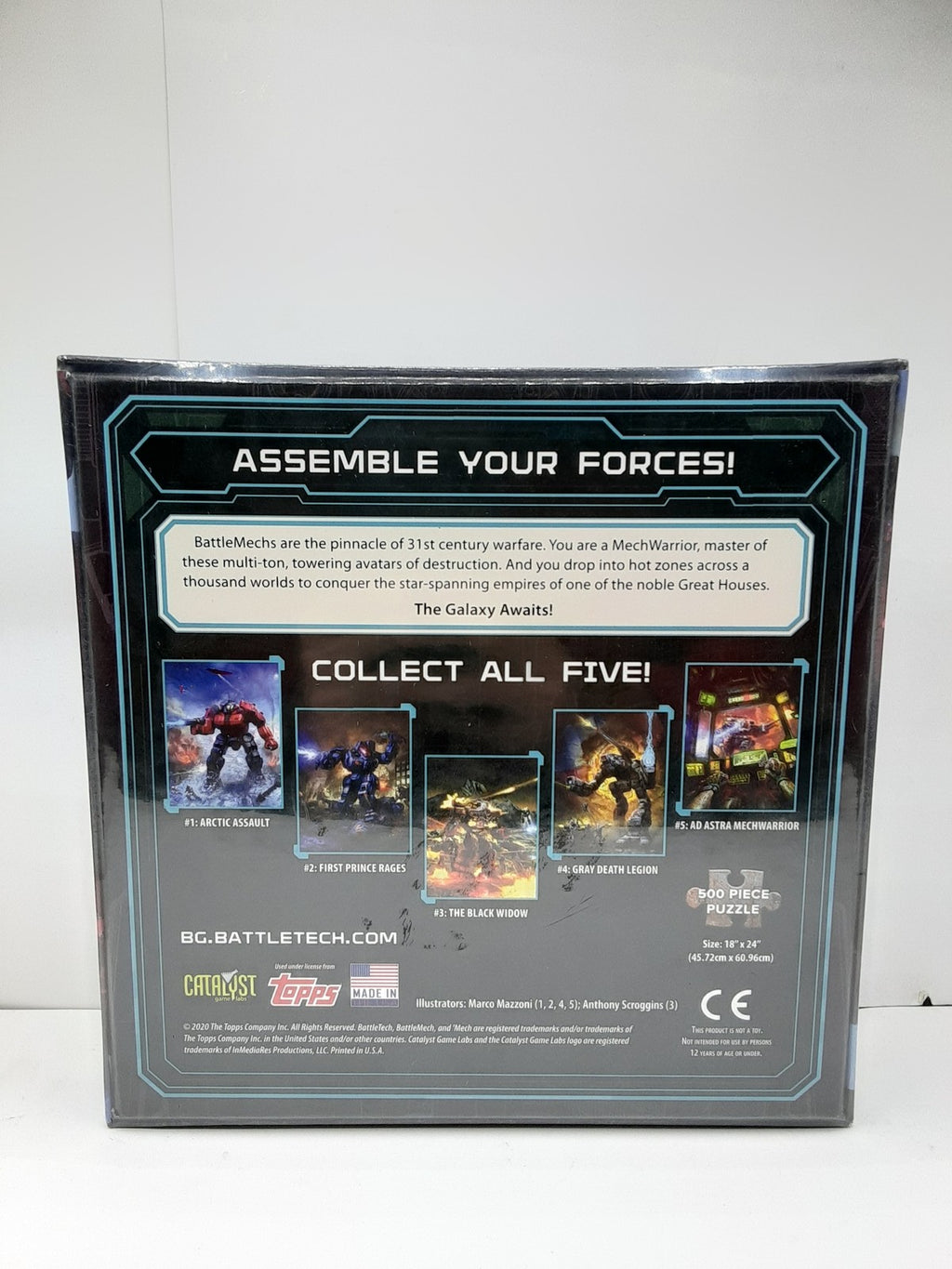Battletech Arctic Assault 500 Piece Puzzle Catalyst Games