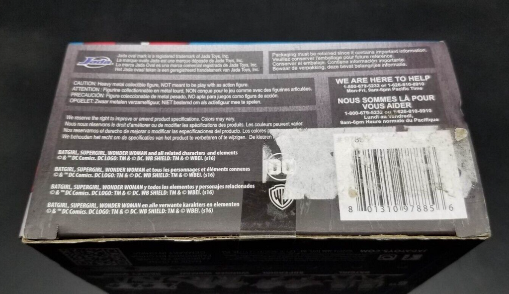 Harley Quinn Metals Die Cast DC M366 NEW IN WORN BOX