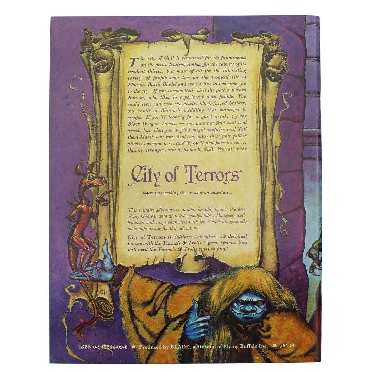 Tunnels & Trolls Solo Adventure 9: City of Terrors (Original)