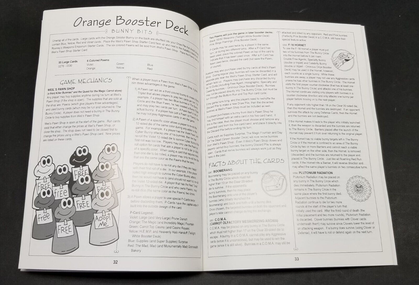 Killer Bunnies and the Quest for the Magic Carrot Rule Book Game Instructions