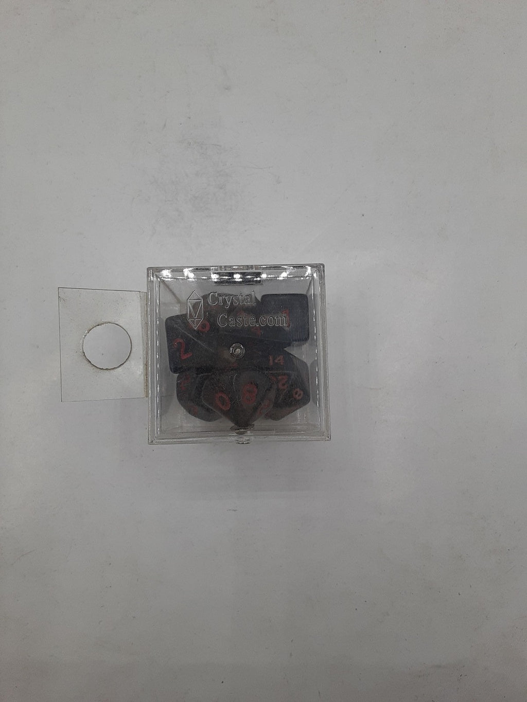 Crystal Caste Dice Set Black & Red