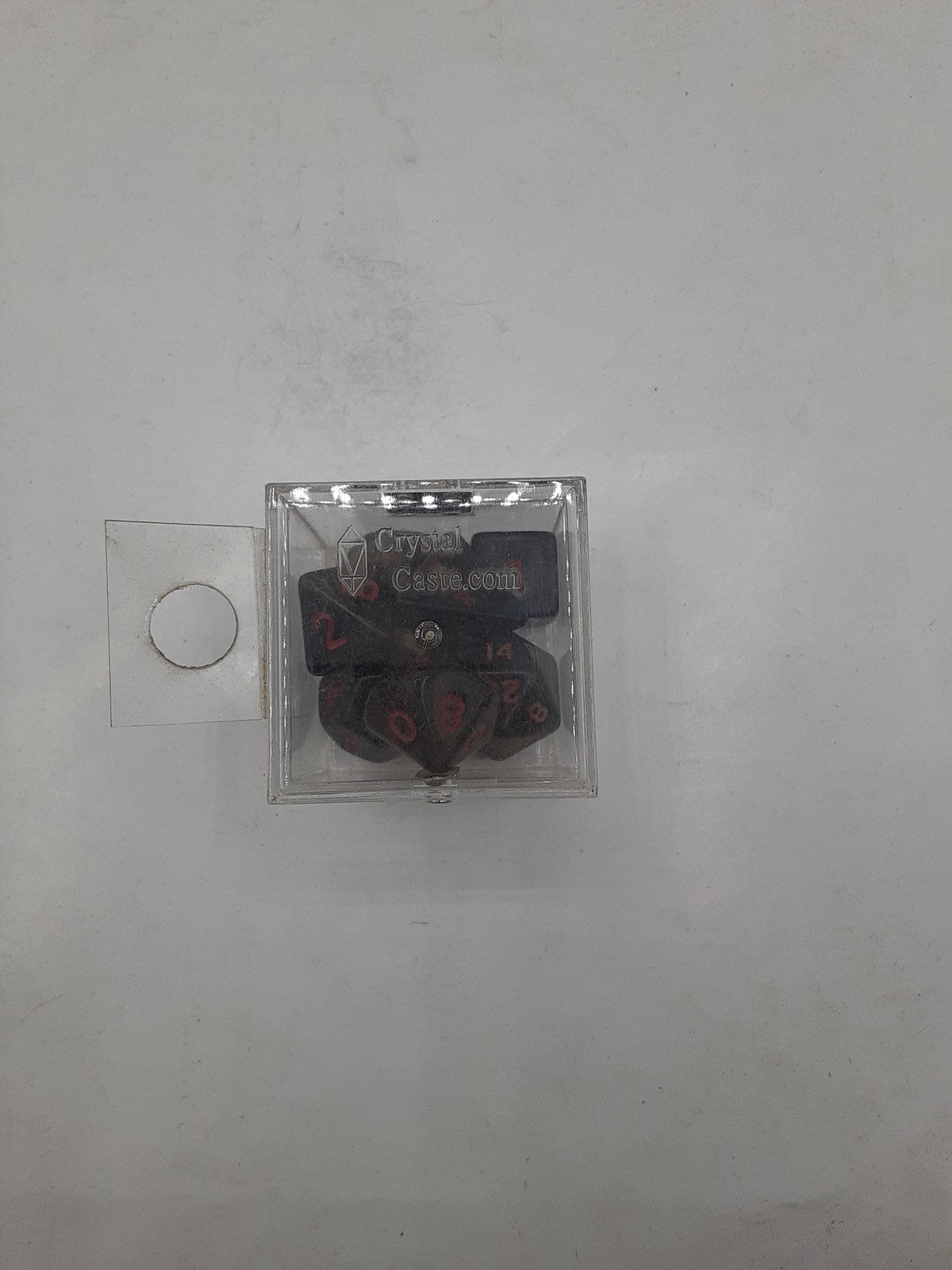 Crystal Caste Dice Set Black & Red