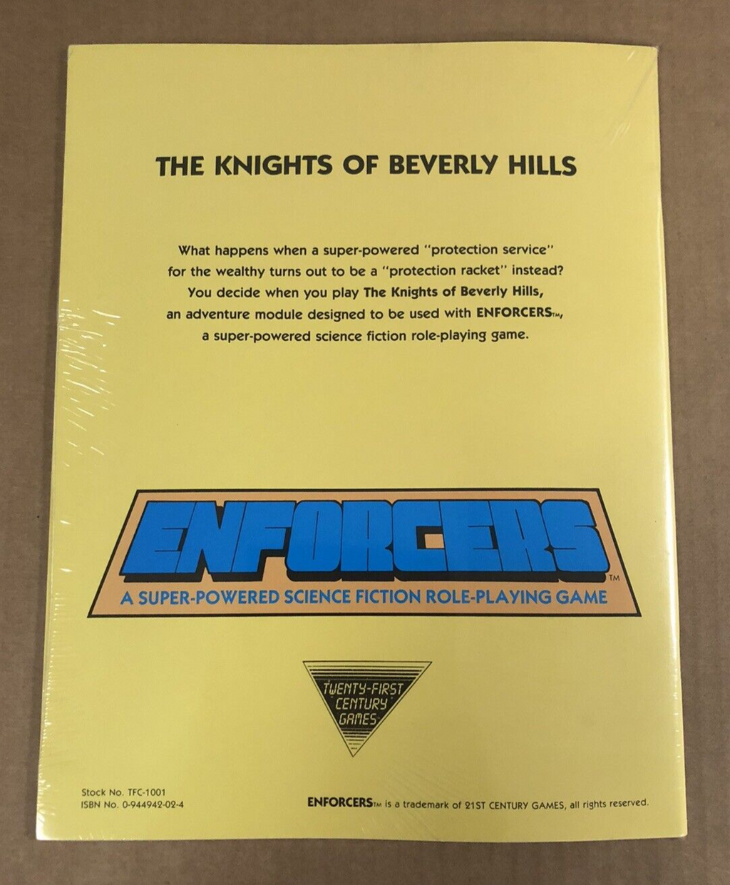 The Knights of Beverly Hills Enforcers Module RPG 21t Century Games NEW