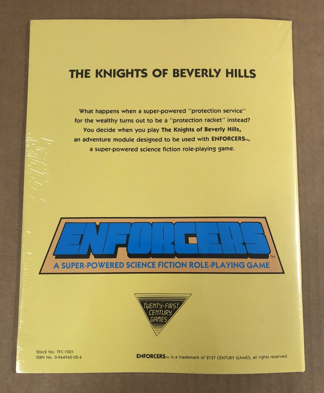 The Knights of Beverly Hills Enforcers Module RPG 21t Century Games NEW
