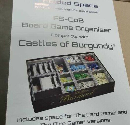 Folded Space: Castles of Burgundy Board Game Insert Organizer FS-CoB NEW