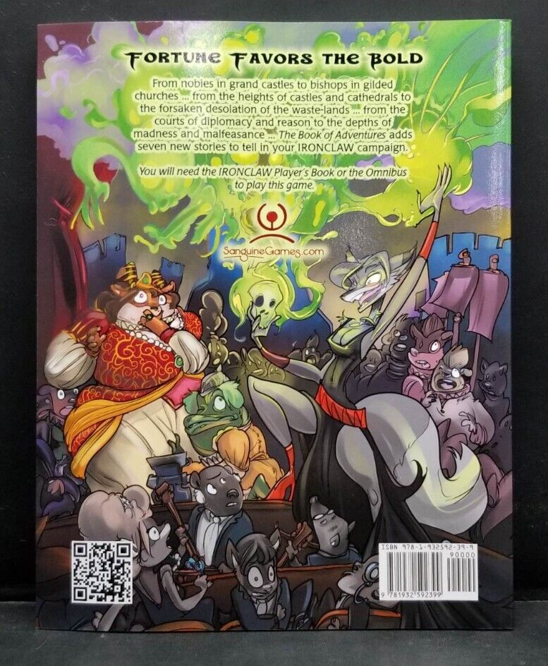 Ironclaw The Book of Adventures RPG Book Sanguine Games