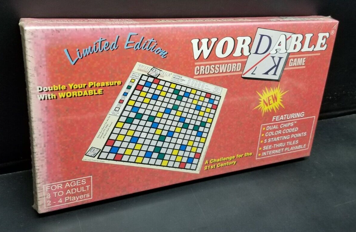 Wordable Crossword Game Limited Edition SUNFADED BOX