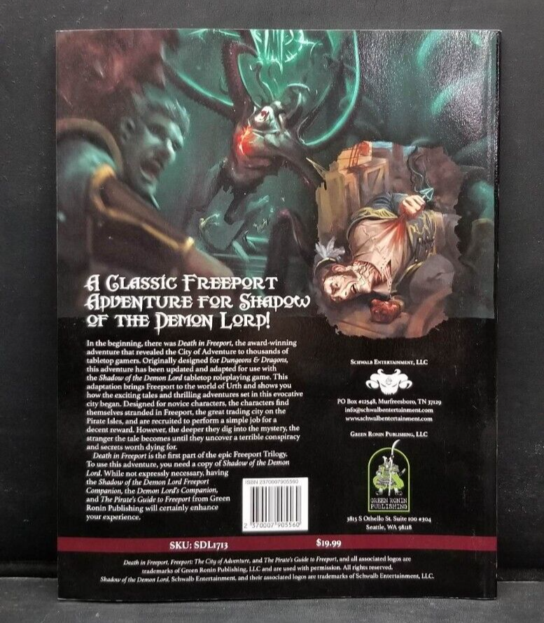 Death in Freeport RPG Schwalb Entertainment