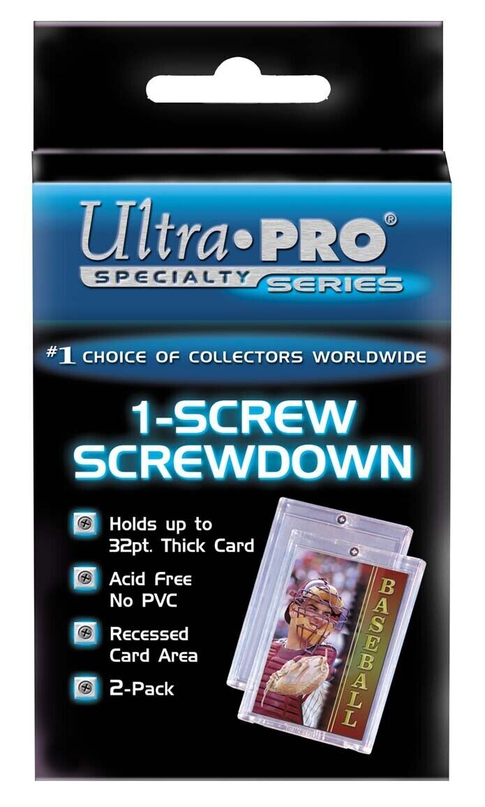 Ultra Pro Single-Screw Screwdown Holder 6 Pack Lot 83112 NEW SEALED