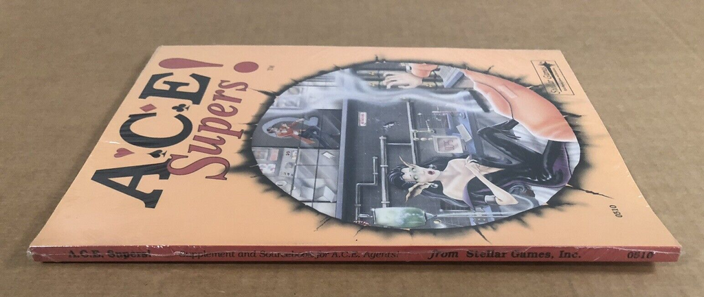 ACE Supers RPG Sourcebook Alpha SuperAgents Stellar Games NEW Sealed