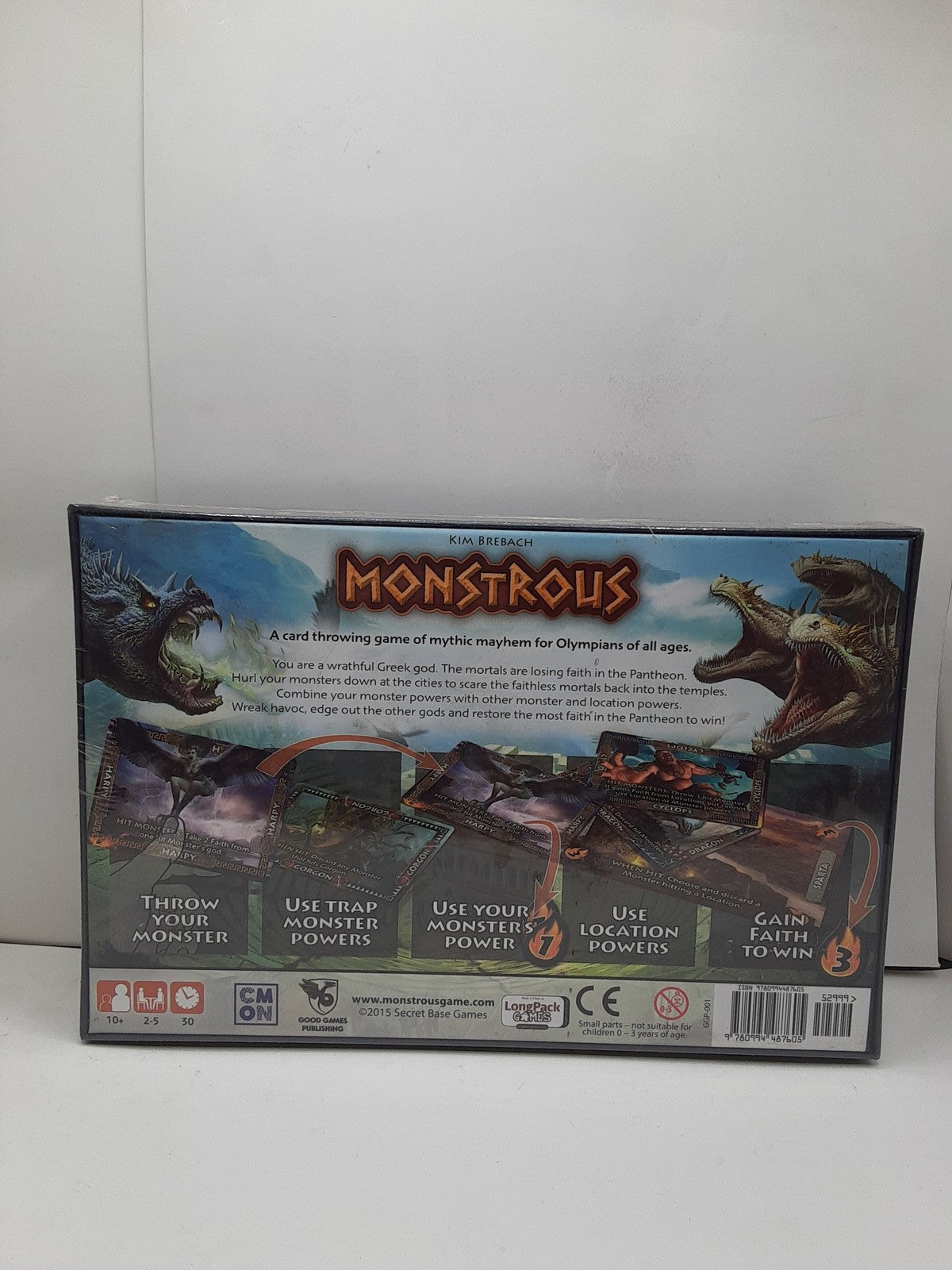 Monstrous The Game Of Mythic Mayhem By Kim Brebach Cmon Good Games Publishing