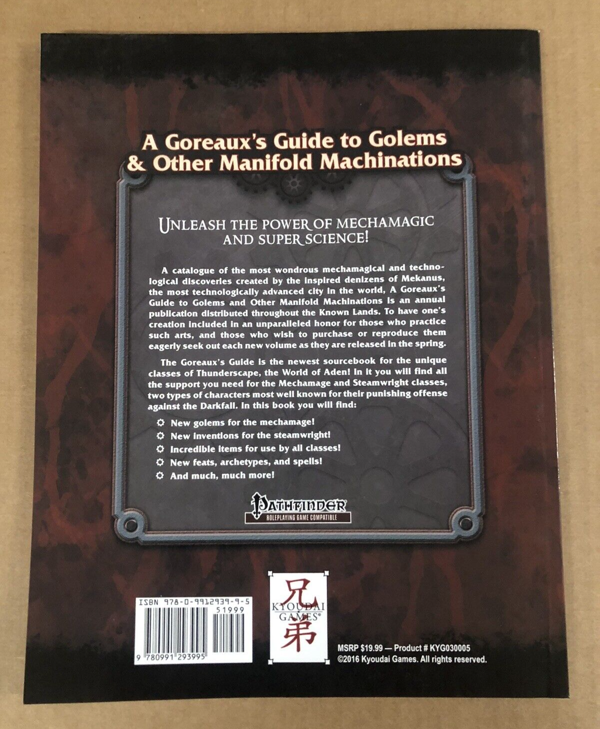 A Goreaux's Guide to Golems and Other Manifold Machinations Thunderscape RPG