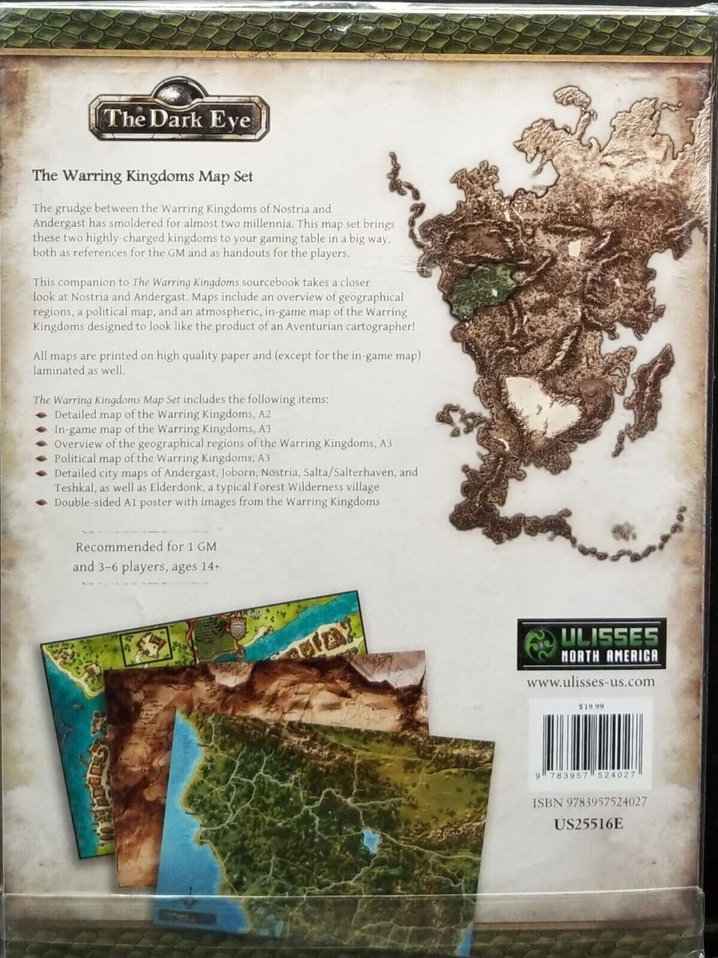 The Dark Eye The Warring Kingdoms Map Set NEW SEALED