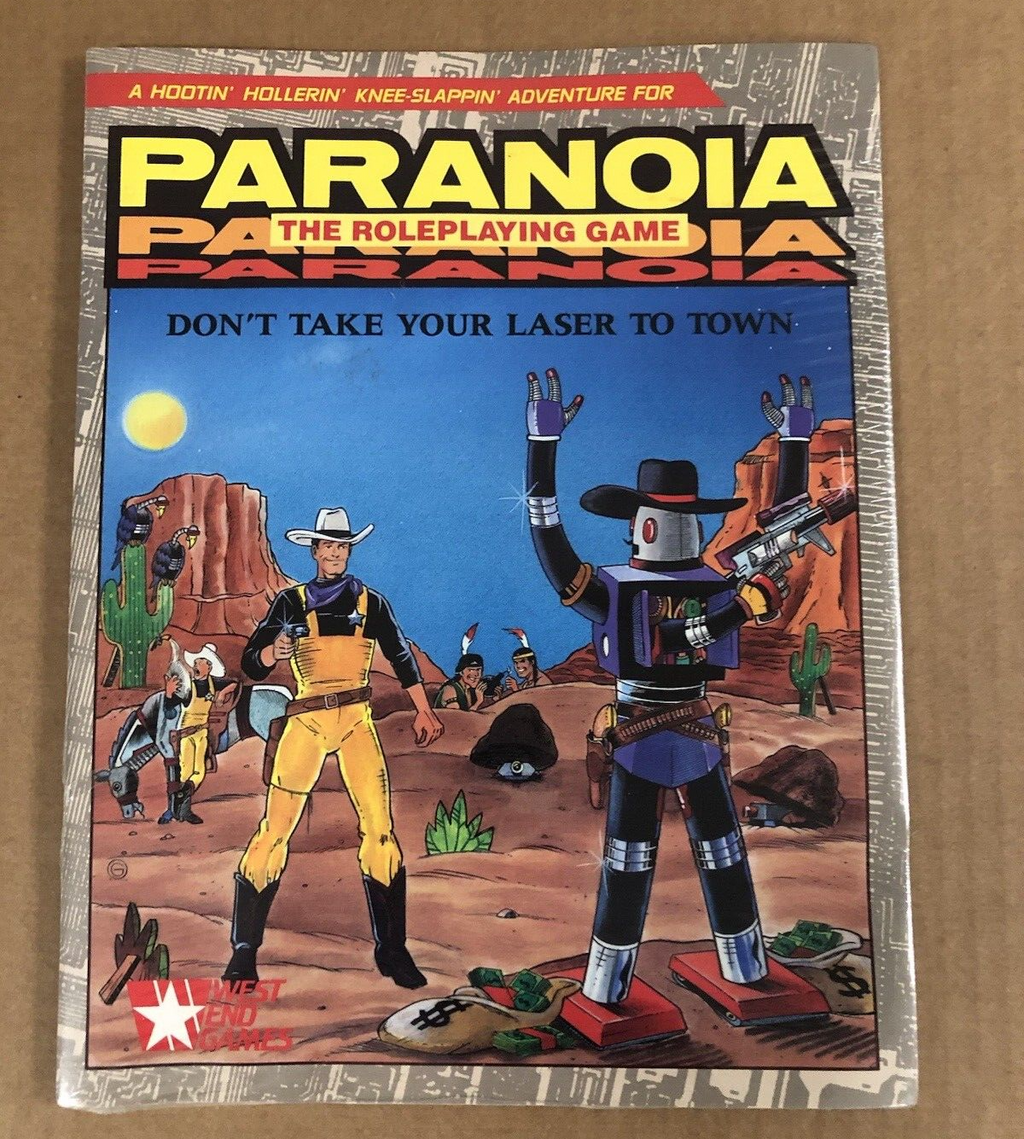 Paranoia The Roleplaying Game Don't Take Your Laser to Town RPG NEW