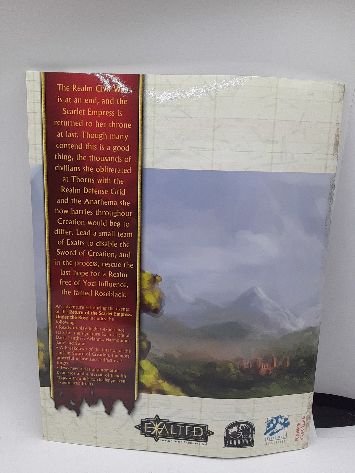 Exalted Second Edition UNDER THE ROSE - Age of Sorrows - White Wolf Publishing