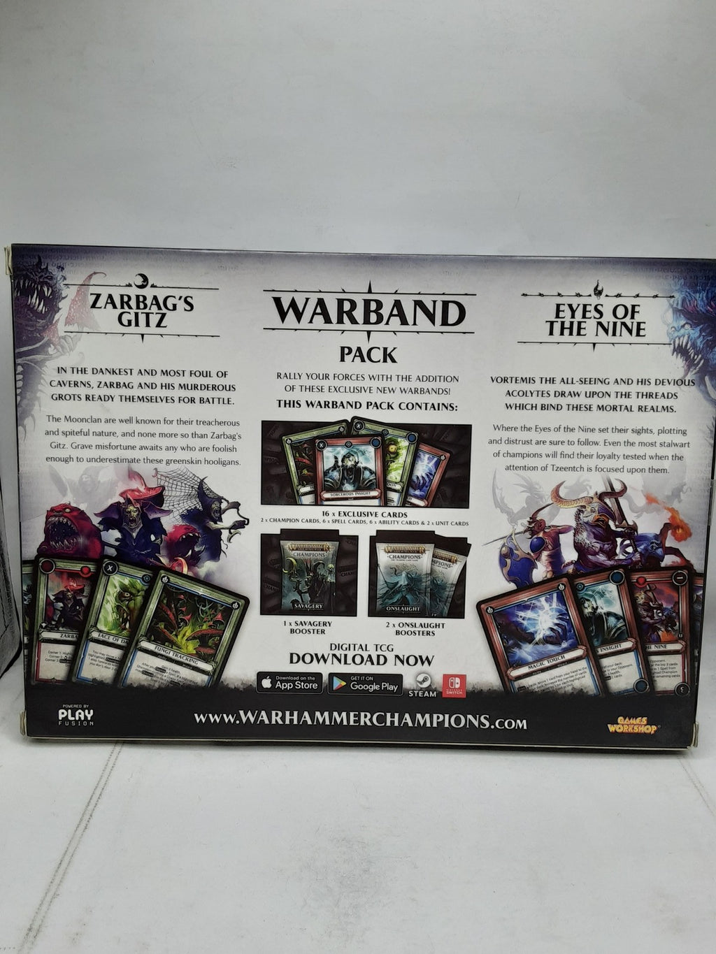 Games Workshop Warhammer Age of Sigmar Champions The Trading Card Game Warband