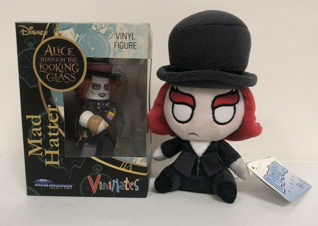 Disney Mad Hatter Plush + ViniMates - Lot of 2 Alice Through the Looking Glass