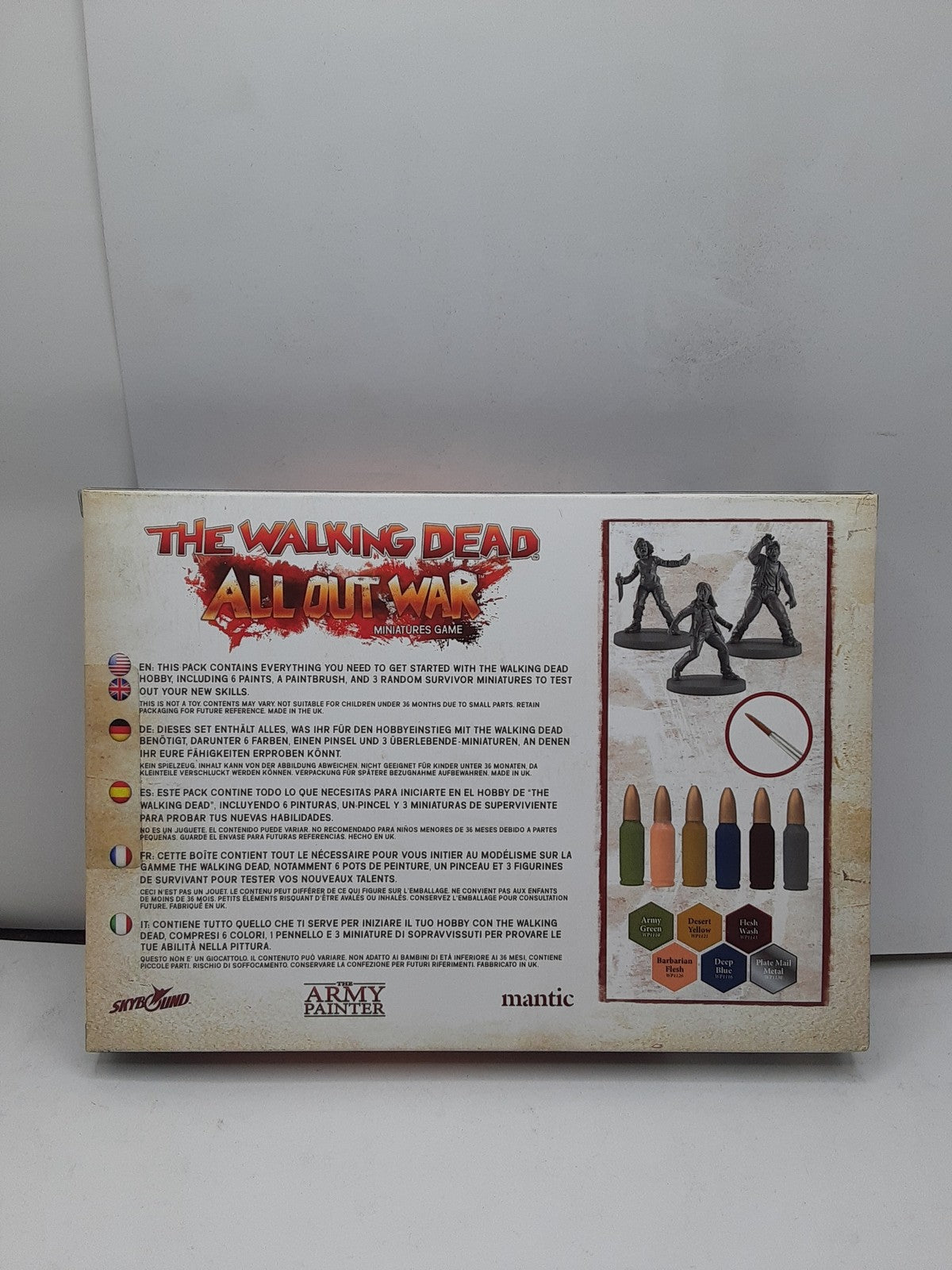 The Walking Dead: All Out War: Surviving Paint Set